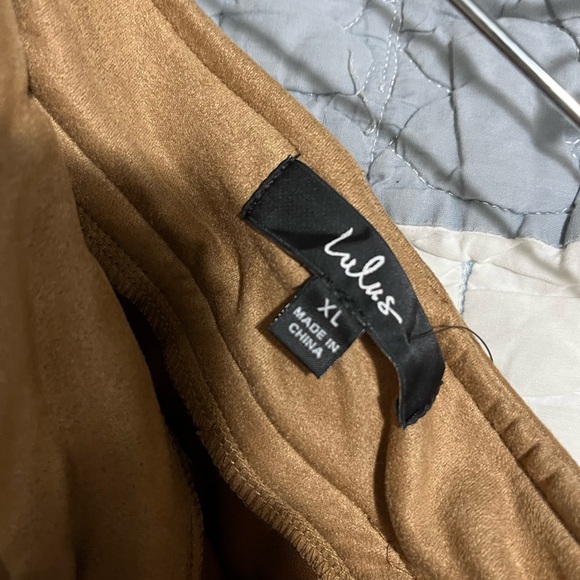 Lulus XL NWT Tan Pleated Women's Skirt - Picture 4 of 4